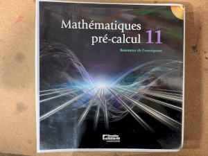 Mathematiques Pre-Calculus 11 TRB by Teacher's Resource Binder