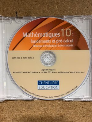 Mathematiques 10: Fondements Et Pre-Calc by Banque D'evaluation