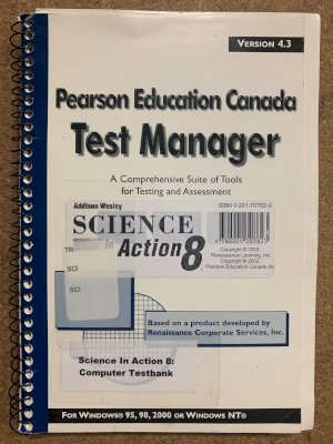 Science in Action 8 Test Manager by Test Manager