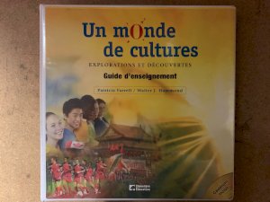 Un Monde De Cultures Guide D'enseignemen by Teacher's Resource