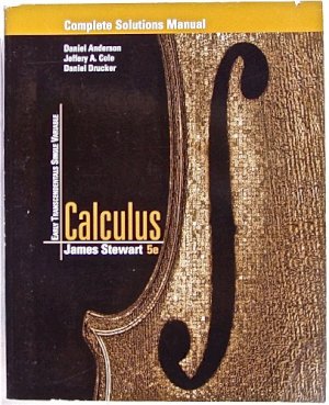 Single Variable Calculus: Et Sol Man by Stewart, James