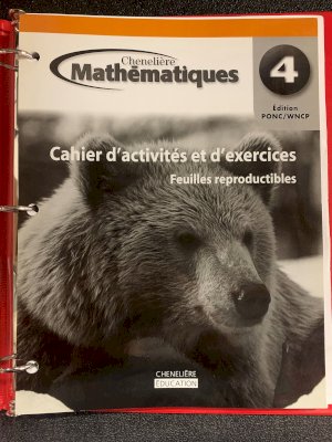 Mathematiques 4 WNCP Feuilles Reproducti by Workbook BLM