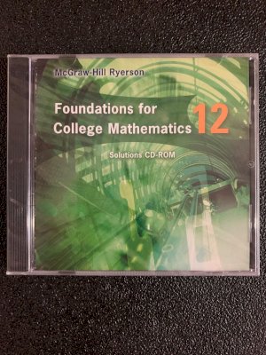 Foundations for College Mathematics 12 by Solutions CD