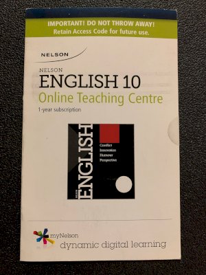 Nelson English 10 Online Teaching Centre by 1 Year Teacher Access