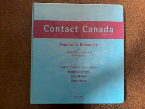 Contact Canada 3/E Teacher's Resource by Teacher's Resource Binder