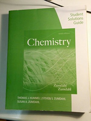 Chemistry 9th Ed Student Solutions Manua by Zumdahl, Steven S