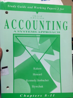 Accounting Systems Approach 3/E WB C8-11 by Kaluza