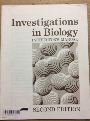 Investigations in Biology 2e Lab Manu IE by Fred C. Hunt, David T. Lunn, Eugene J. Shostal