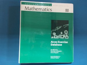 Aw Math 11 WCE Access Exercise Database by Teacher's Edition