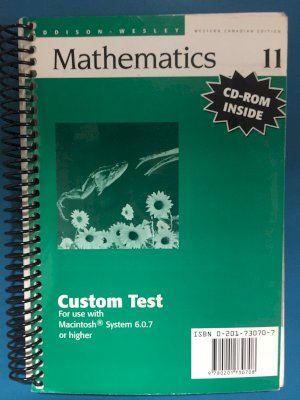 Aw Math 11 Wce Custom Test Manager by Teacher's Edition