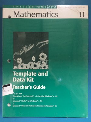 Aw Math 11 Wce Template & Data Kit CD-Ro by Teacher's Edition