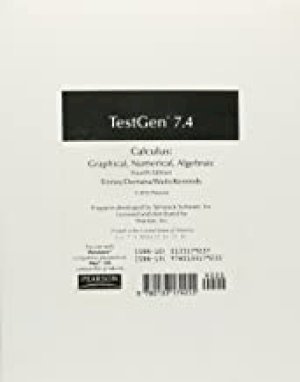 Calculus: Graphical, Numerical, Alg 4/E by Test Generator