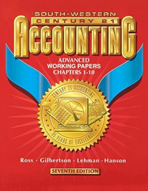 Century 21 Accounting: Advanced Working by Workbook
