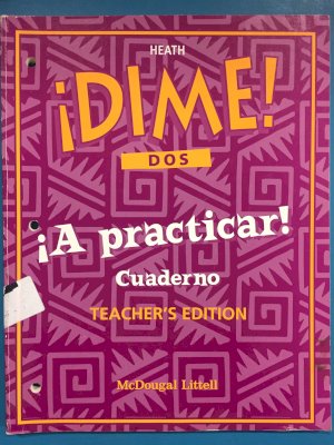 Dime DOS Mini Practicar Cuaderno Te by Teacher's Edition