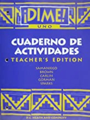 Dime Uno 1994 Cuaderno Actividades Tae by Teacher's Edition