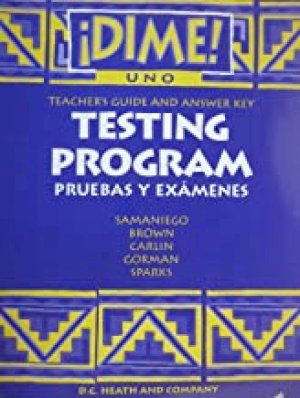 Dime Uno 1994 Testing Program TG & Ansky by Teacher's Edition