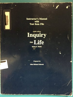 Inquiry into Life 8e Im Instructor's Man by Mader