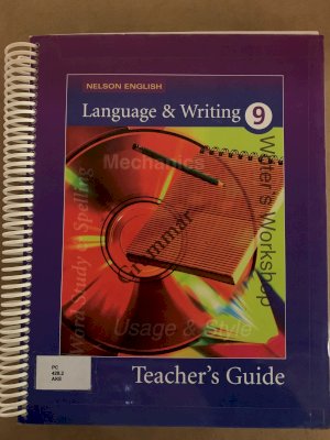 Language & Writing 9 Teacher's Guide by Teacher's Edition