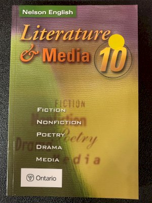 Literature and Media 10 Ontario Softcove by Anderson, Neil