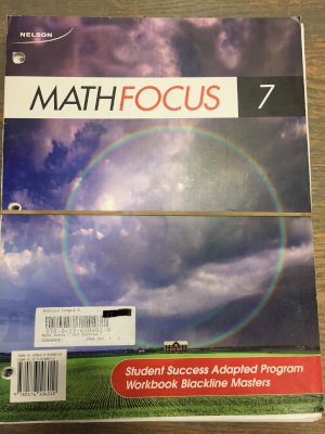 Math Focus 7 STD Success Adapted PRGMBLM by Blackline Masters