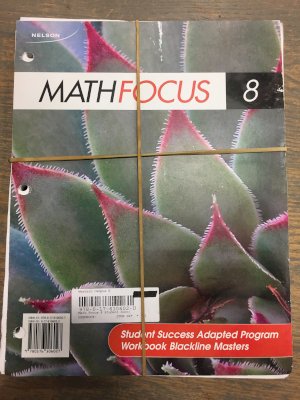 Math Focus 8 Student Success Adapted BLM by                          