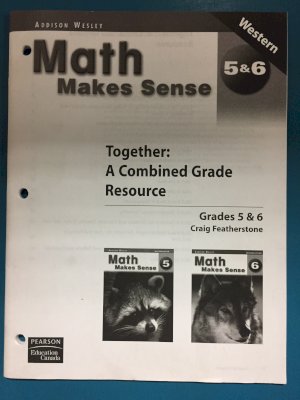 Math Makes Sense 5/6 Comb GR Resource by Western Edition