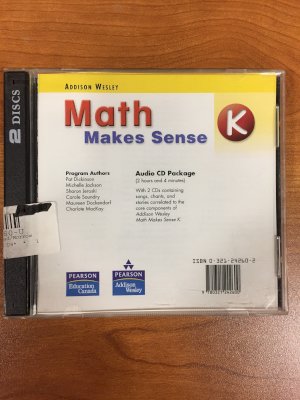 Math Makes Sense K National Audio CD by Morrow