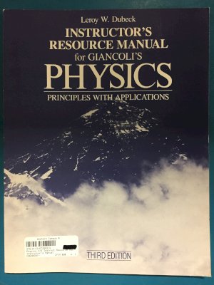 Physics 3/E Instruct Resource Manual (Gi by Instructor's Manual