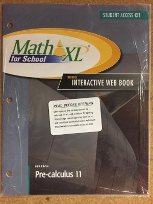 Precalculus 11 Math XL STDT Access 1 Yr by 1 Year Subscription
