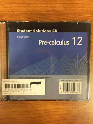 Pre-Calculus 12 Student Solutions CD by                          