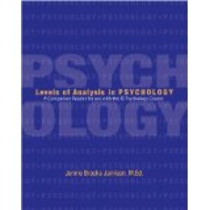 Levels of Analysis in Psychology: A Comp by Jamison, Jennie Brooks