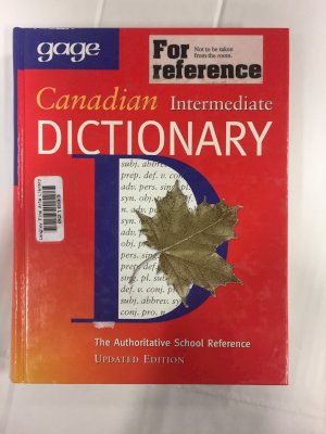 Gage Canadian Intermed Dictionary (Hard) by Pratt, T K