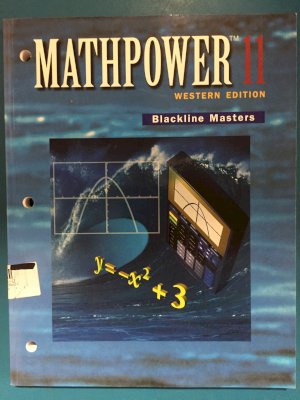 Math Power 11 Wce Blackline Masters by Knill