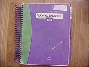 Saxon Math 5/4 3/E Te Vol 2 by Teacher's Edition