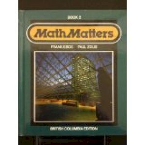 Math Matters Book 2 B.C. Edition by Ebos