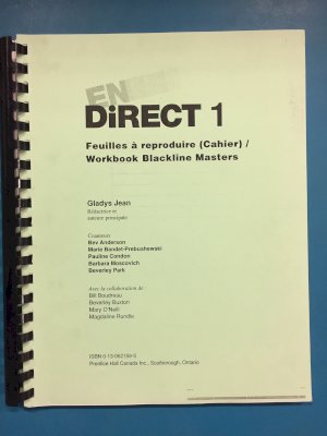 En Direct 1 Workbook BLM by Teacher's Edition