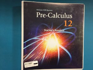 Precalculus 12 TR Print & CD WNCP 2012 by Teacher's Resource