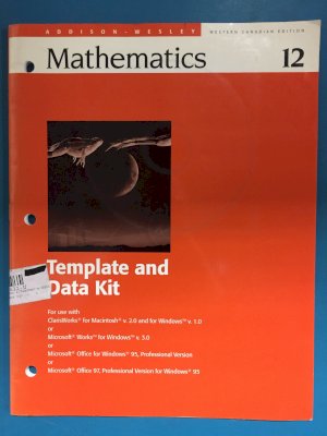 Aw Math 12 Wce Template and Data Kit by Teacher's Edition