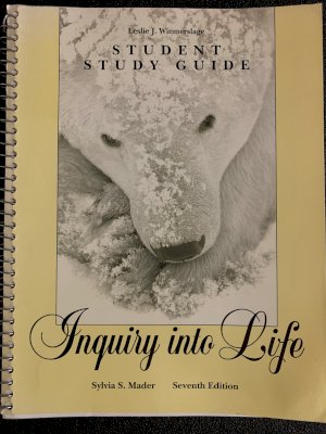 Inquiry into Life 7e SSG by Mader Study Guide