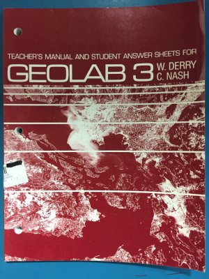 Geolab 3 TM & Student Answer Sheets by Derry