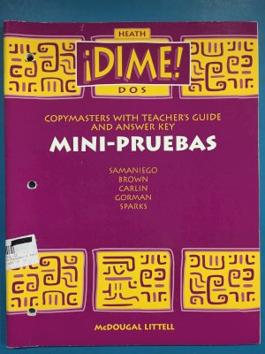 Dime DOS 1997 Mini - Pruebas by Teacher's Edition