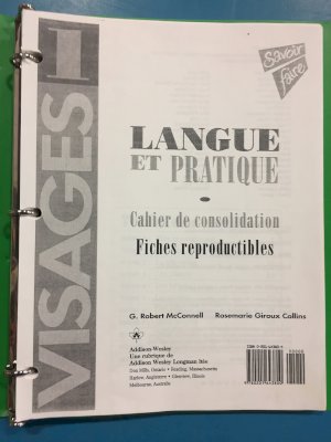 Visages 1 Langue Et Pratique BLM by Unknown