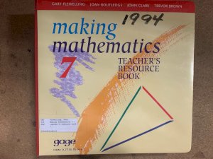 Making Mathematics 7 TRB by Teacher's Resource Binder