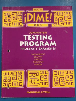 Dime DOS 1997 Testing Program Cpymasters by Teacher's Edition