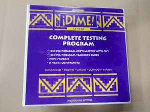 Dime Uno 1997 Complete Testing Program by Teacher's Edition