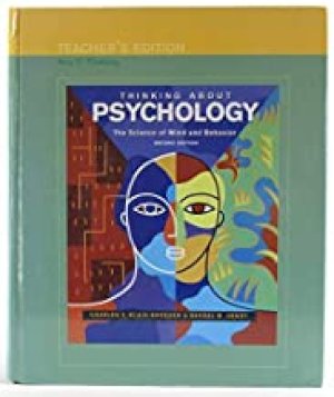 Thinking About Psychology 2/E Te by Teacher's Edition