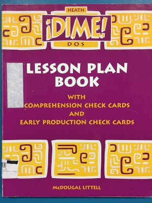 Dime DOS Lesson Plan Book by Teacher's Edition