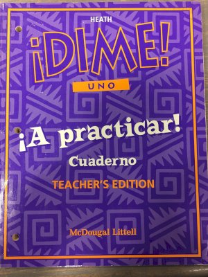 Dime Uno Mini Practicar Cuaderno Te by Teacher's Edition