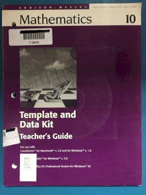 Aw Math 10 WCE Template & Data Kit CD-Ro by Teacher's Edition