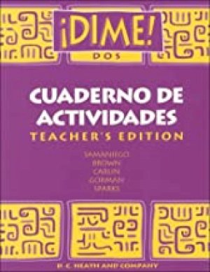 Dime DOS 1994 Actividades Book Te by Teacher's Edition